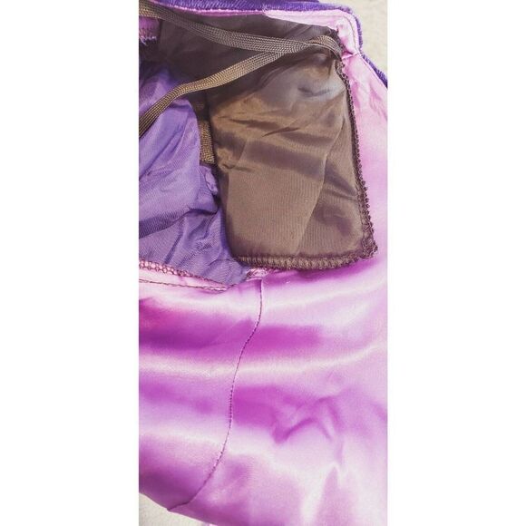 Vintage Purple Velvet Mini Dress Joan Leslie - Picture 4 of 5